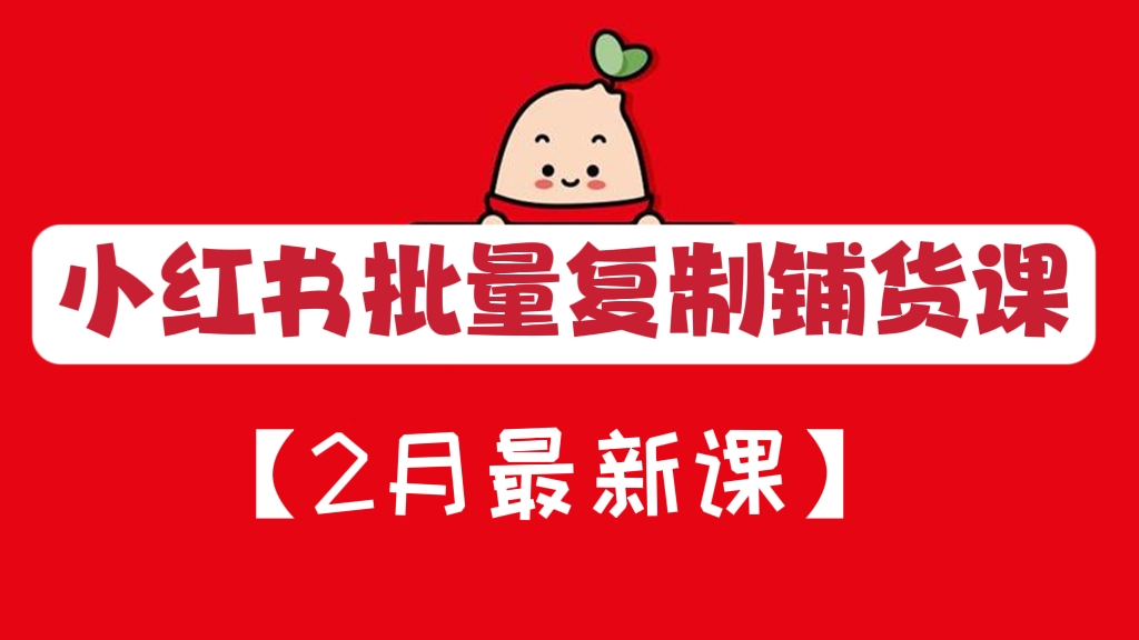 [第341讲]【2月最新课】❤️小红书批量复制铺货课