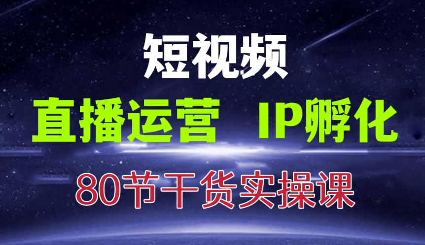 [第347讲]【价值1399元干货】💋短视频直播运营及IP孵化实操