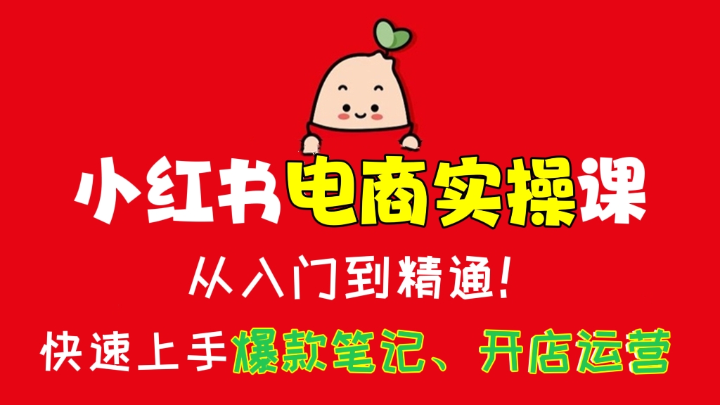[第382讲]❤️❤️❤️推荐！👍从入门到精通！🍉小红书电商实操课，快速上手爆款笔记、开店运营