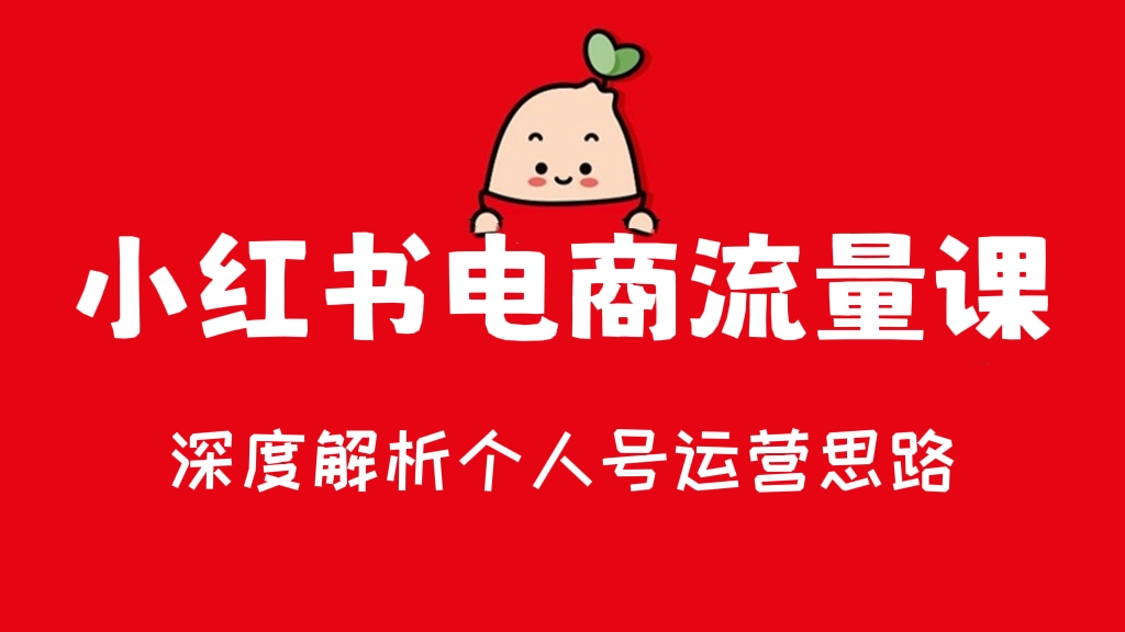[第454讲]🌹小红书电商流量课！深度解析个人号运营思路