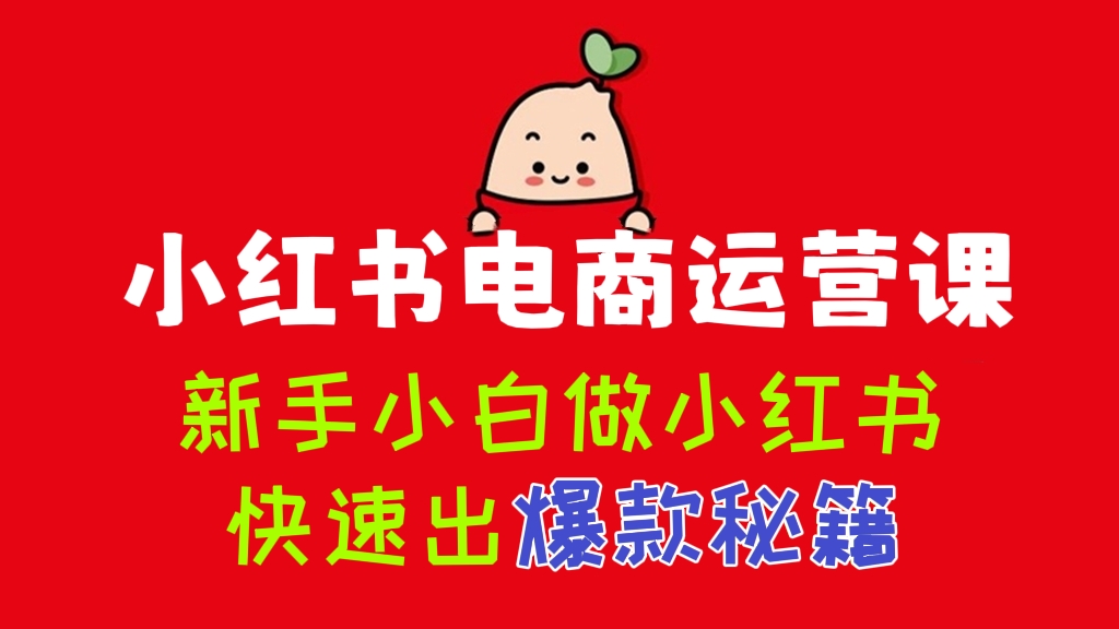 [第457讲]🐥新手小白做小红书快速出爆款秘籍！💥小红书电商运营课