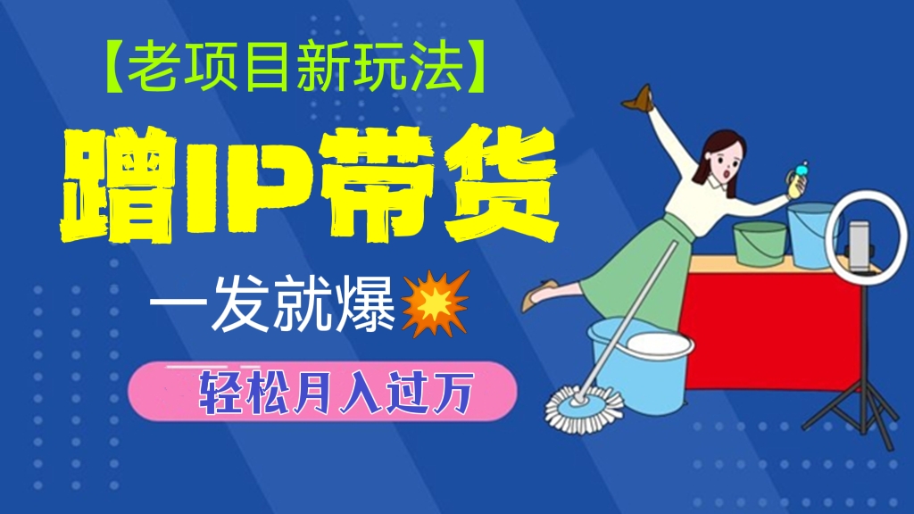 [第537讲]【老项目新玩法】💃蹭IP带货，一发就爆💥轻松月入过万