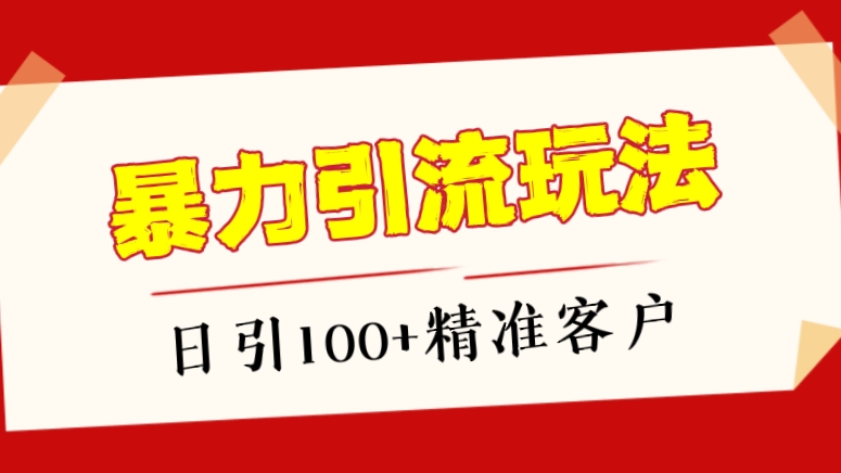 [第572讲]🧲抖音快手小红书闲鱼知乎暴力引流玩法，日引100+精准客户