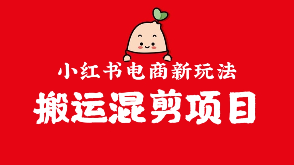 [第655讲]【⭕小红书电商新玩法】🚷小红书搬运混剪项目，小红书引流变现