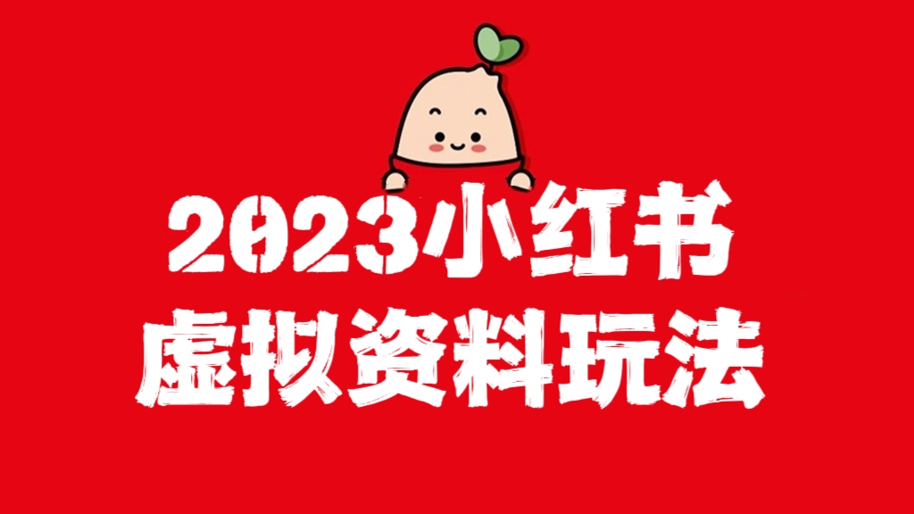 [第673期]2023小红书虚拟资料玩法