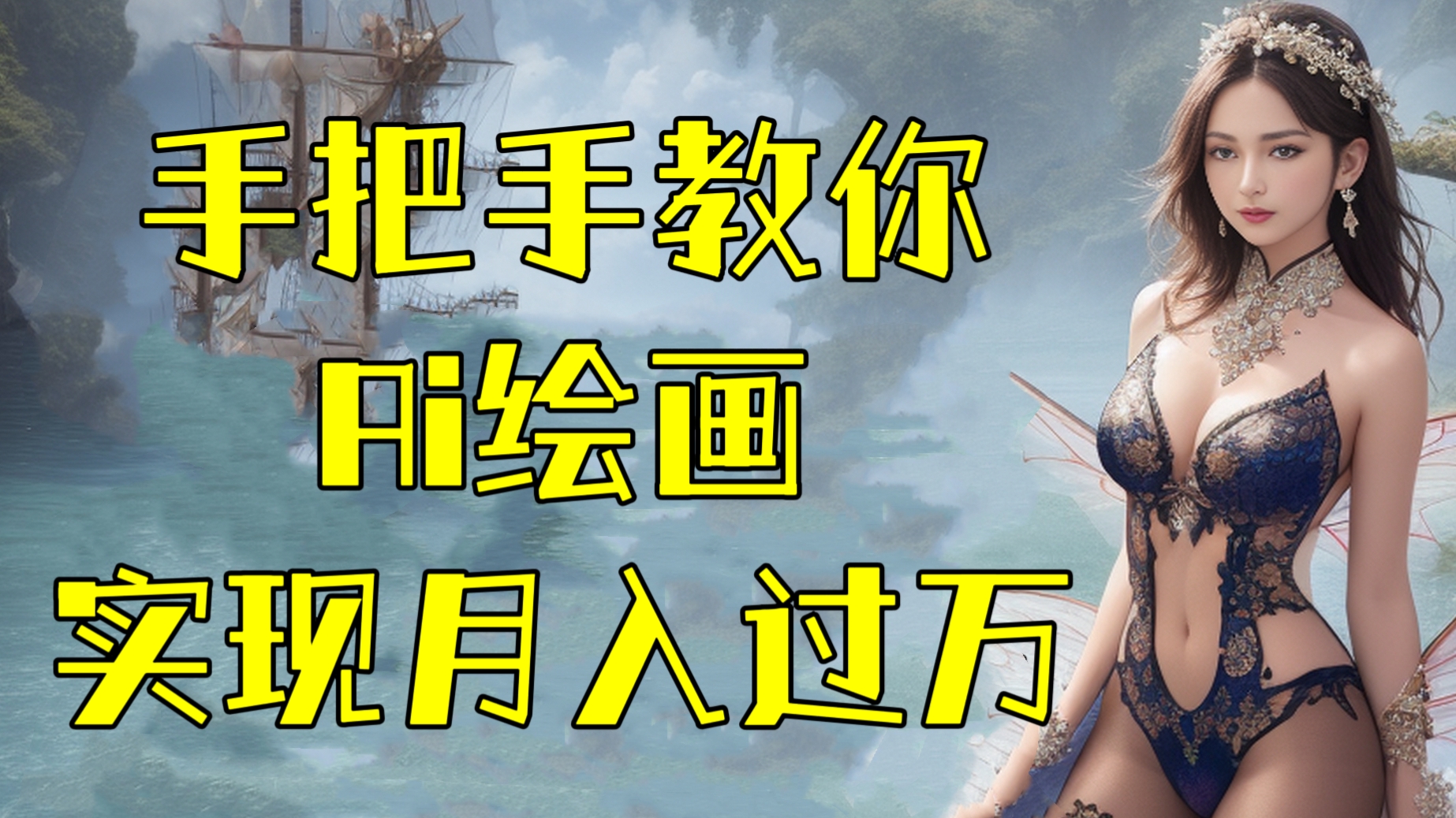 [第911讲]❤️手把手教你用Ai绘画实现月入过万