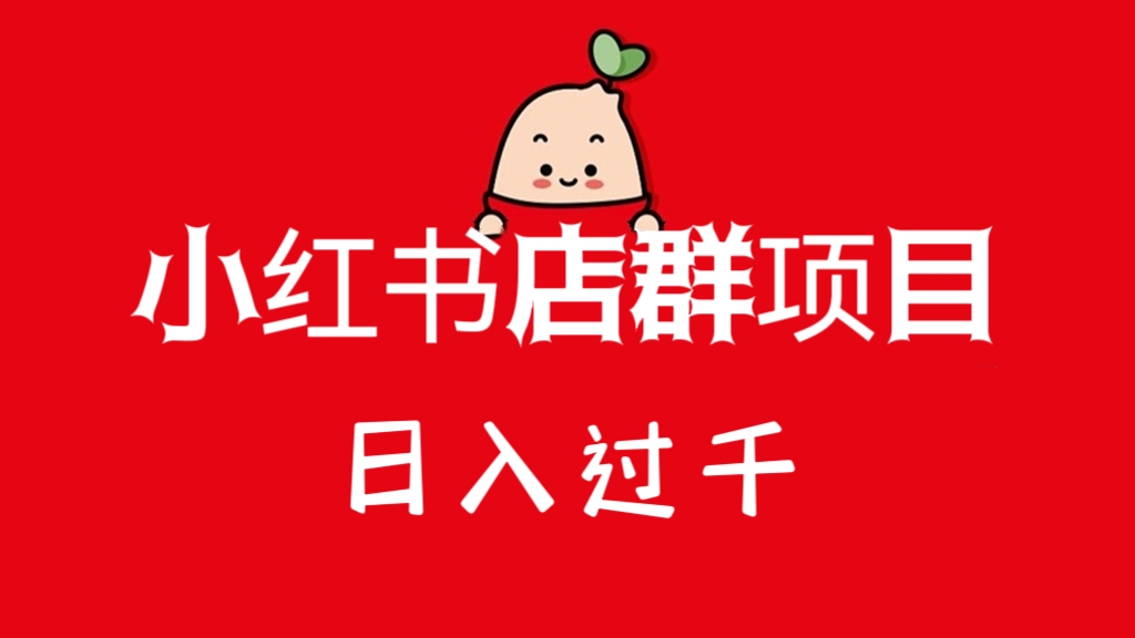 [第958讲]【图文教程】💵日入过千！❤️小红书店群项目