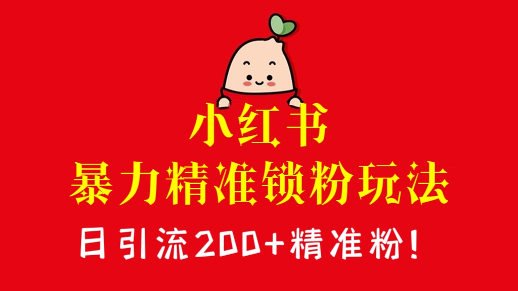 [第1147讲]🧲日引流200+精准粉！😘小红书找搭子暴力精准锁粉玩法