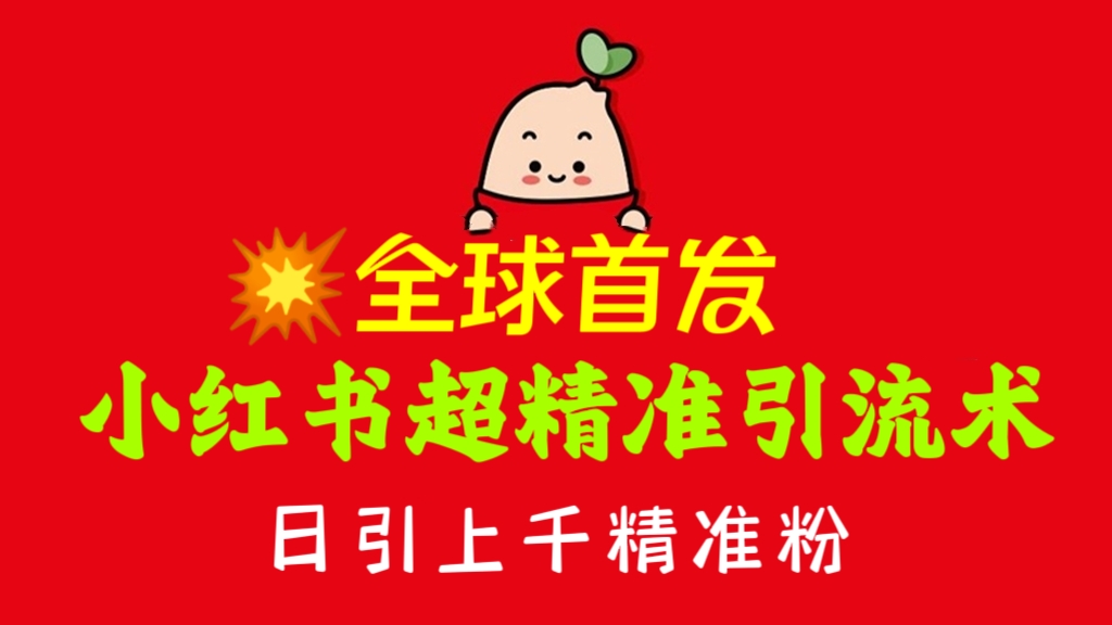 [第1170讲]💥全球首发！日引上千精准粉！㊙️小红书无需id超精准引流术