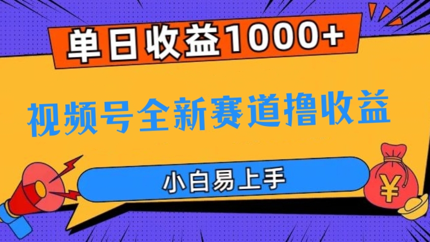 [第2306讲]单日收益1000+，视频号全新赛道撸分成