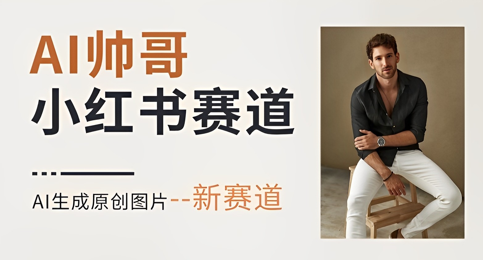 [第2532讲]新思路新赛道！小红书AI帅哥，涨粉迅速，轻松月入过万