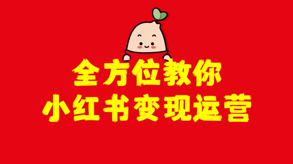 [第2566讲]全方位教你小红书变现运营