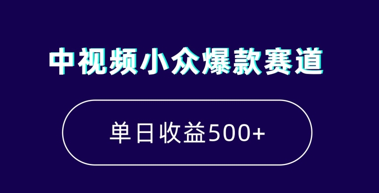 [第2624讲]中视频小众爆款赛道，7天涨粉5万+，轻松月入上万