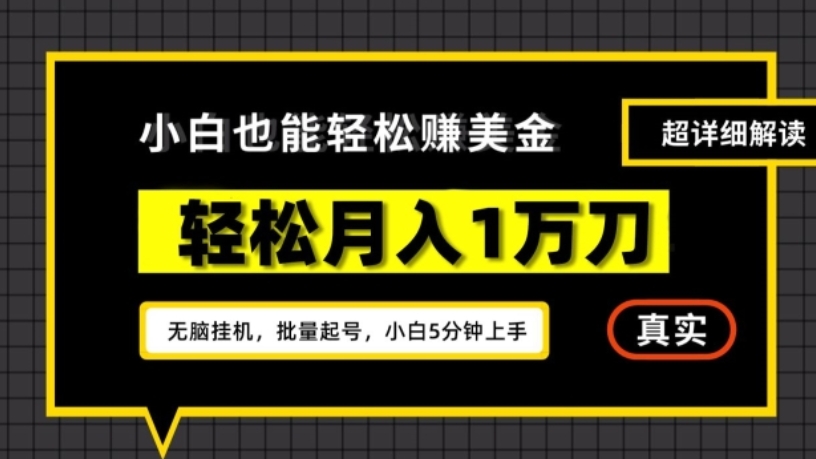 [第2753讲]谷歌看广告撸美金，无脑挂机，多号操作，月入1万刀