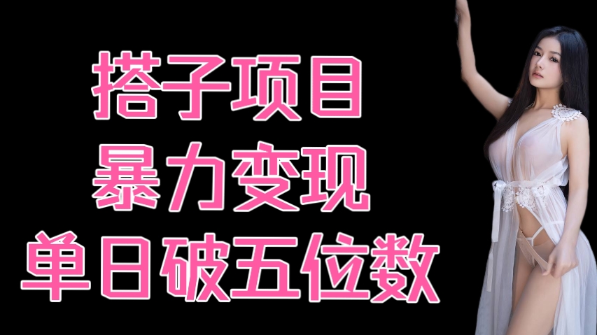 [第3183讲]搭子项目，暴力变现，单日最高破五位数