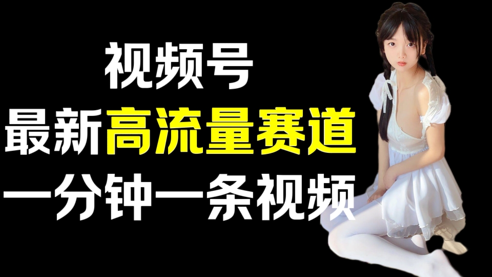 [第3185讲]视频号最新高流量赛道，一分钟一条视频