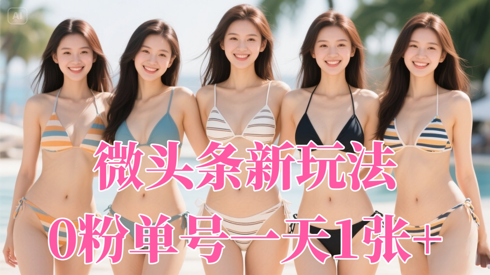 [第3371讲]微头条新玩法，0粉单号一天1张+