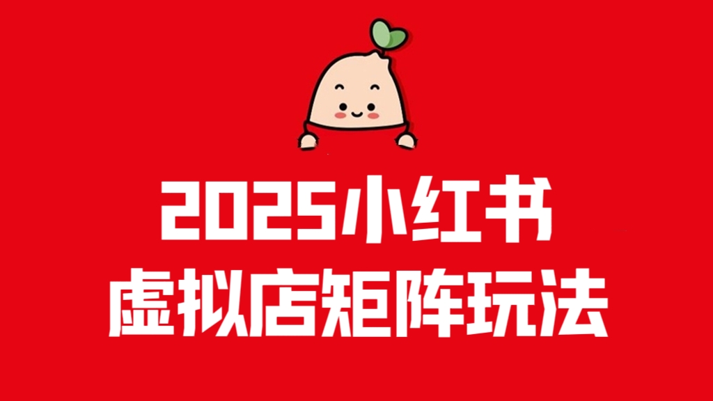 [第3382讲]2025小红书虚拟店矩阵玩法