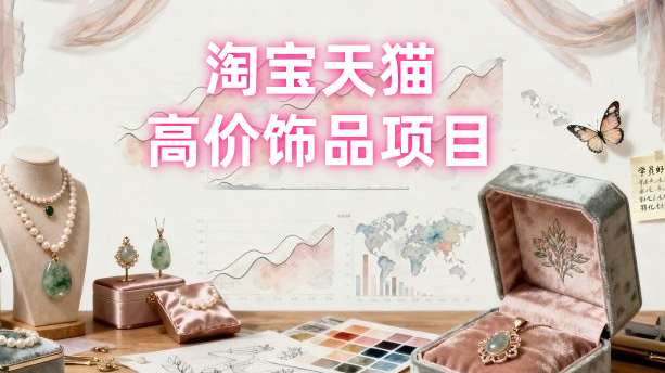 【第3519讲】淘宝天猫高价饰品项目