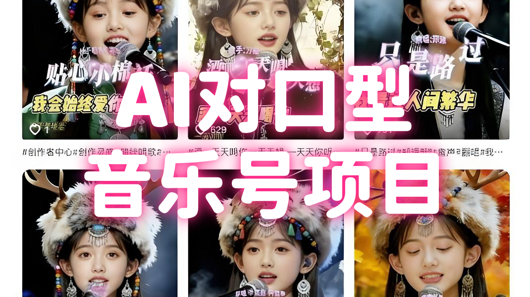 【第3532讲】AI对口型音乐号项目