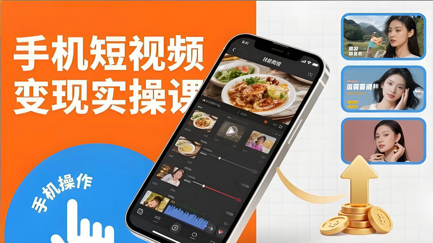 【第3534讲】手机短视频变现实操课，短视频剪辑变现课